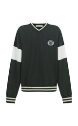 AJ Appliqué Sweatshirt Washed Black