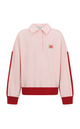 Waffle Splice Sweatshirt Ballet Pink