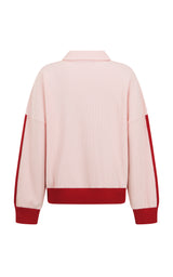 Waffle Splice Sweatshirt Ballet Pink