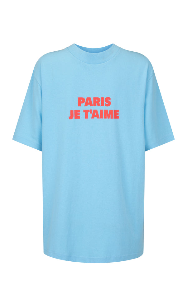 Je T'aime Tee Ice Blue - new arrival