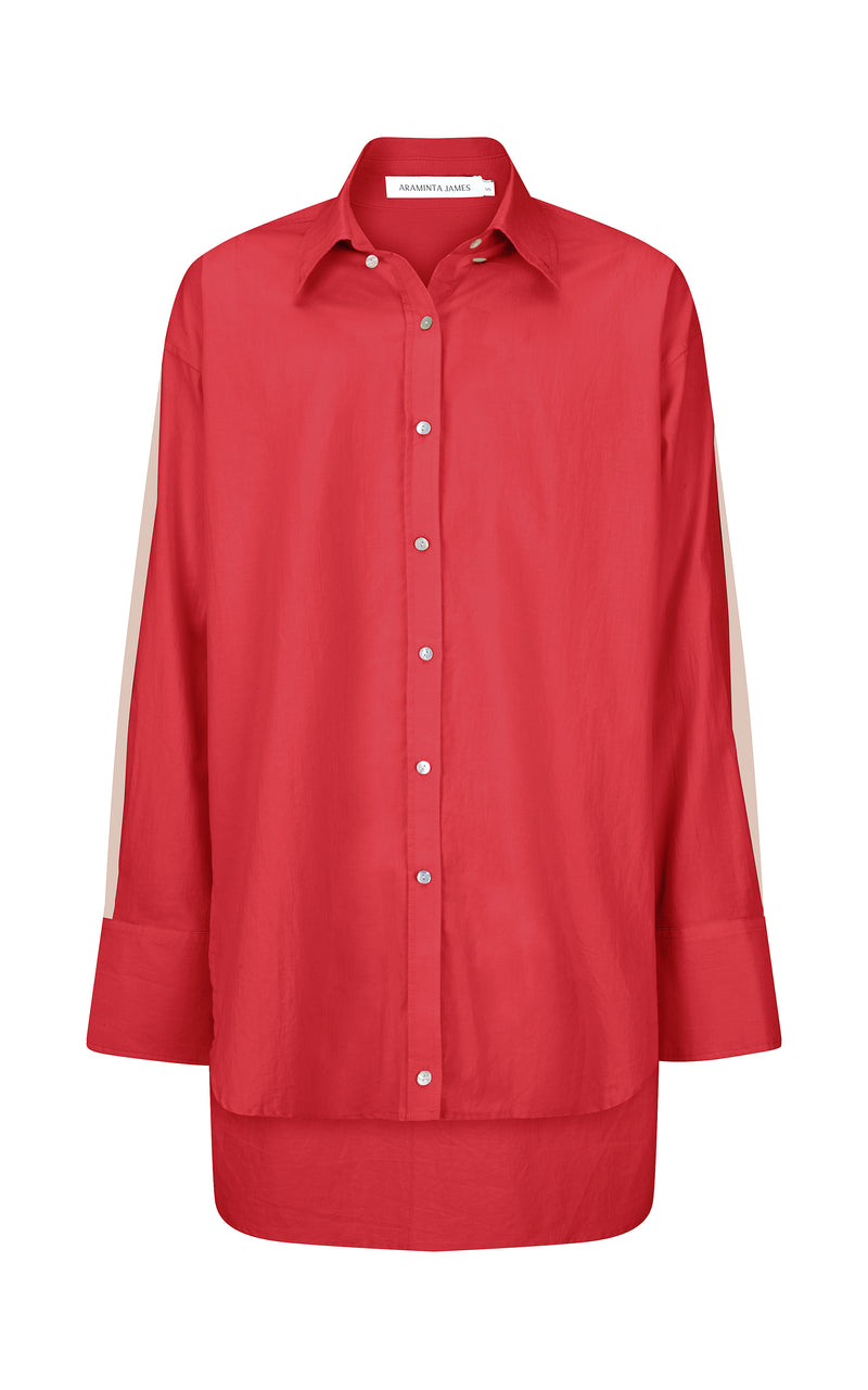 AJ Essential Shirt Dusty Red