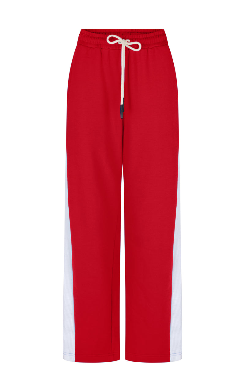 AJ Essential Trackpant Burgundy