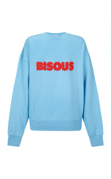 Bisous Sweatshirt Ice Blue - new arrival