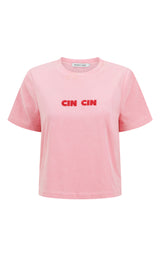 Cin Cin Terry Top Candy Pink