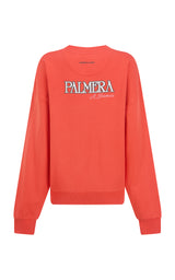 Palmera V Neck Sweatshirt Soft Coral