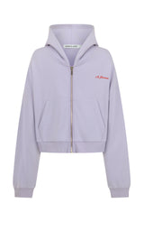 A James Zip Hoodie Lavender