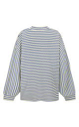 AMJ Waffle Long Sleeve Top Dark Navy