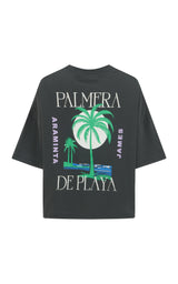Palmera Oversized Tee Washed Black