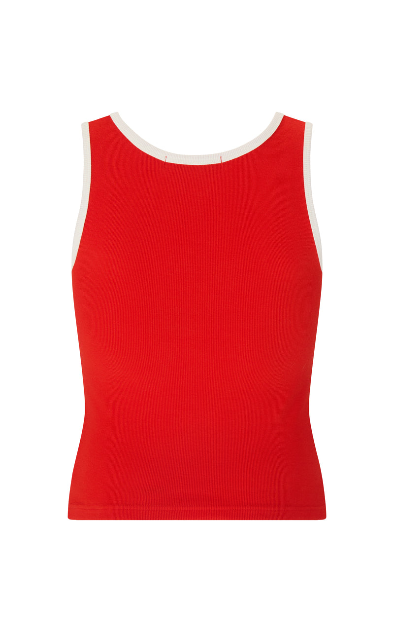 Manzana Rib Tank Apple Red