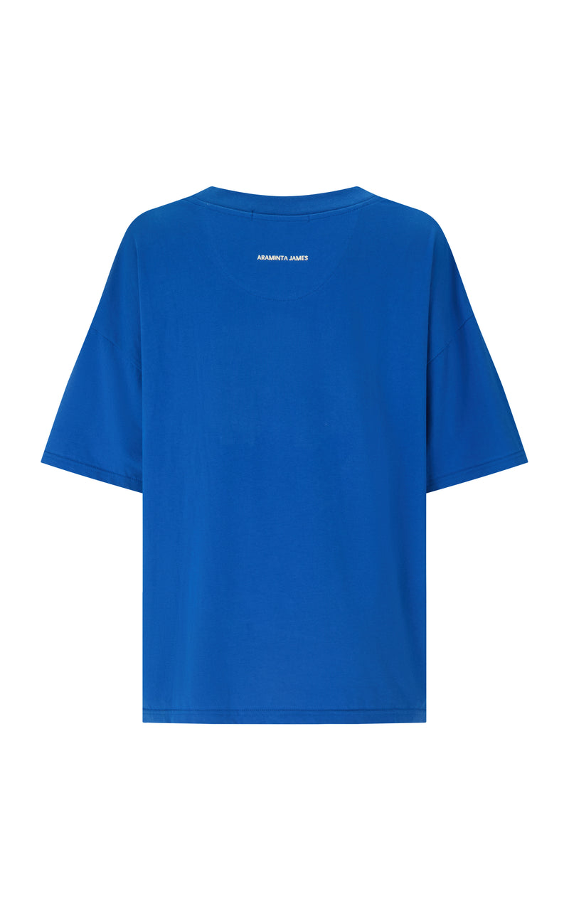 Tropiques Oversized Tee Spanish Blue