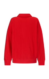 Tiva Waffle Sweatshirt Apple Red