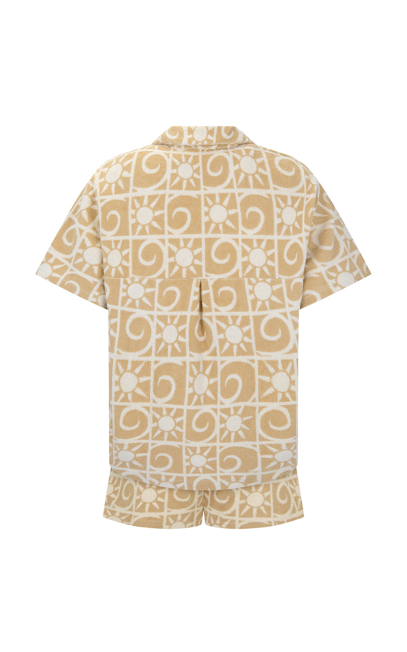 Sunseeker Terry Shirt Set Pecan