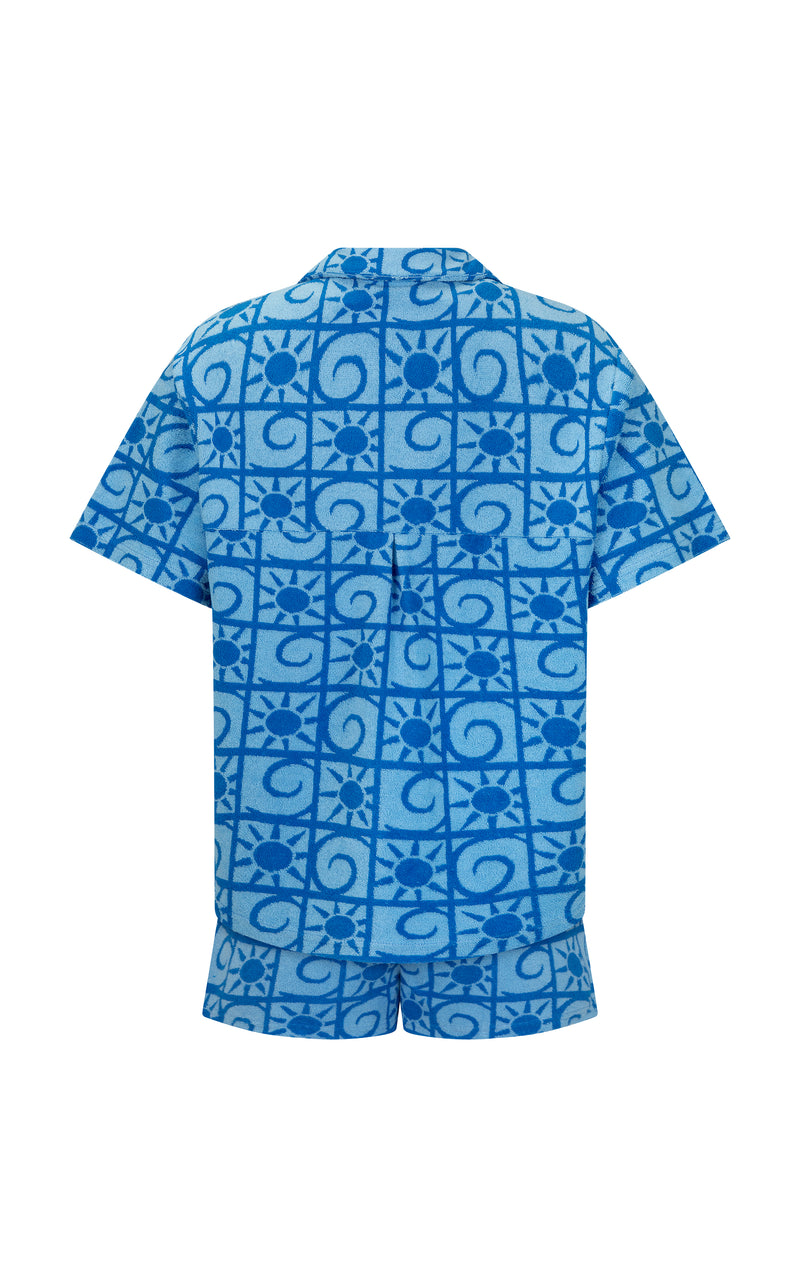 Sunseeker Terry Shirt Set Cornflower