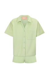 Terry Shirt Set Pistachio