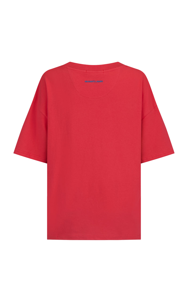 Lobster Oversized Tee Lobster Red