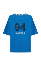 A James Oversized Tee French Blue