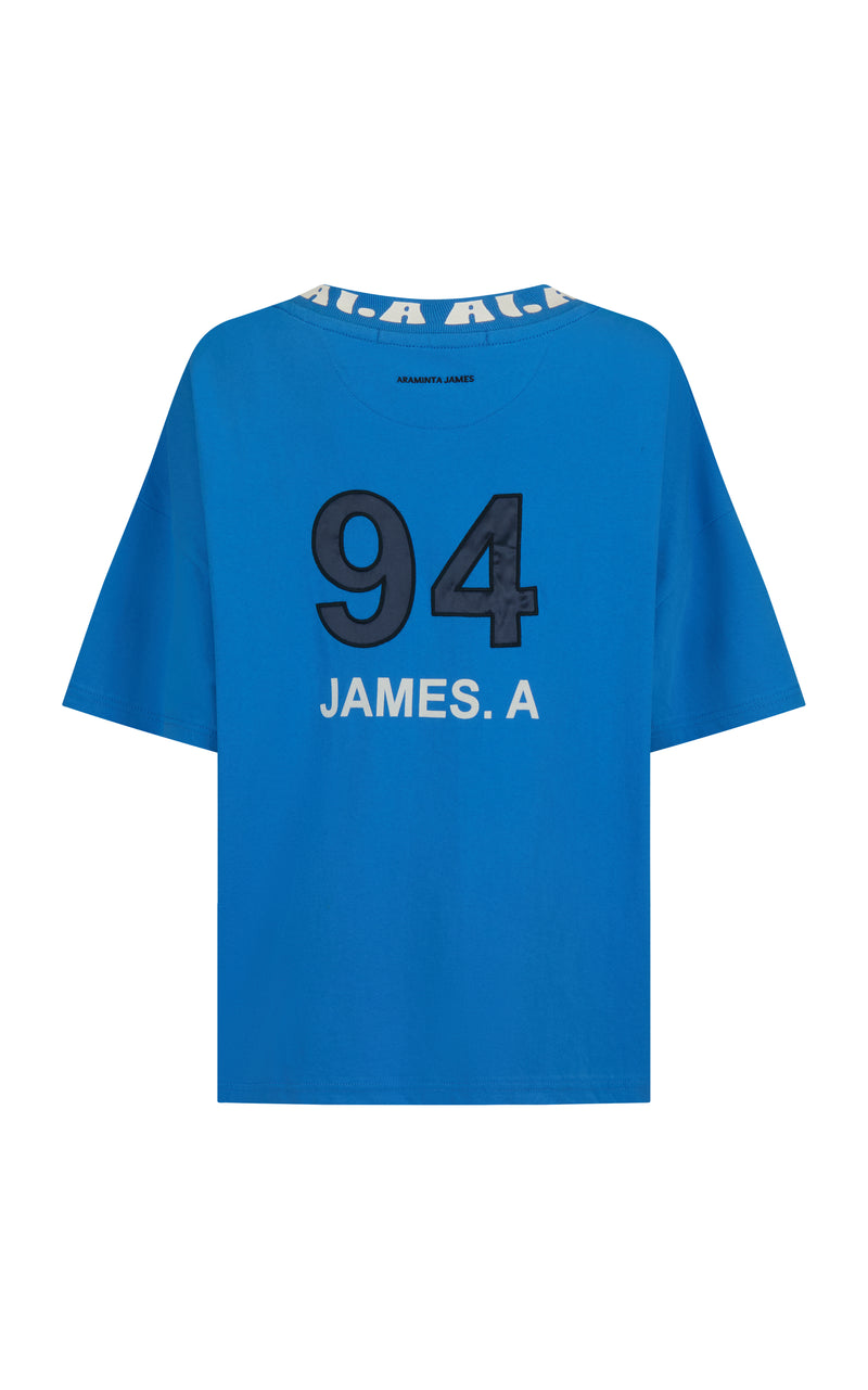 A James Oversized Tee French Blue