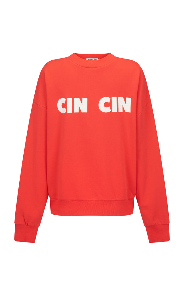 Cin Cin Sweatshirt Coral