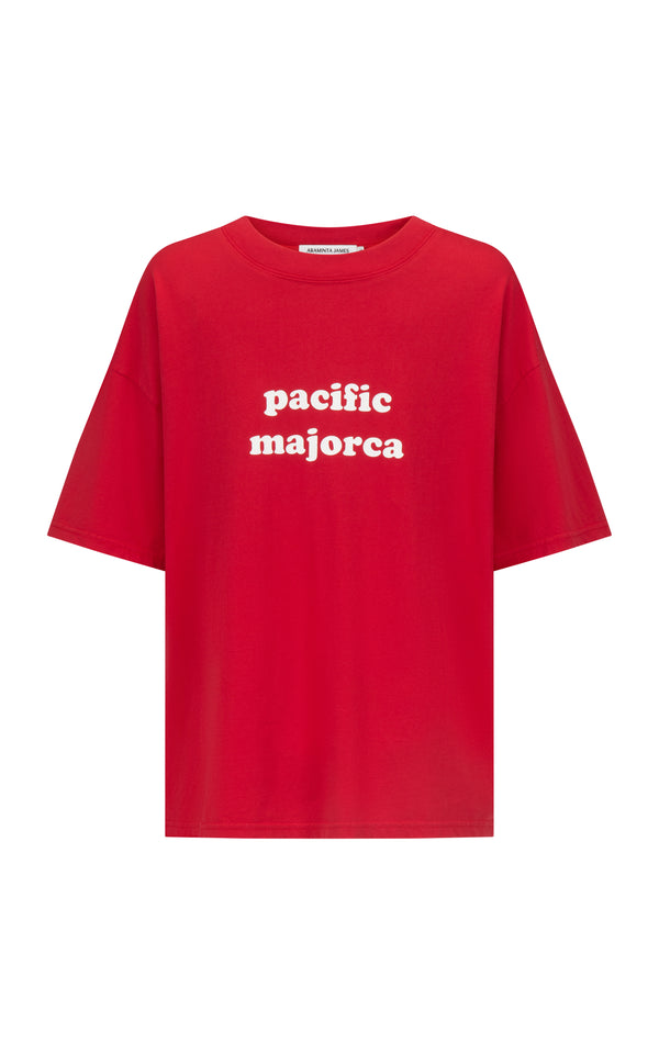 Pacific Majorca Oversized Tee Washed Cherry Pie