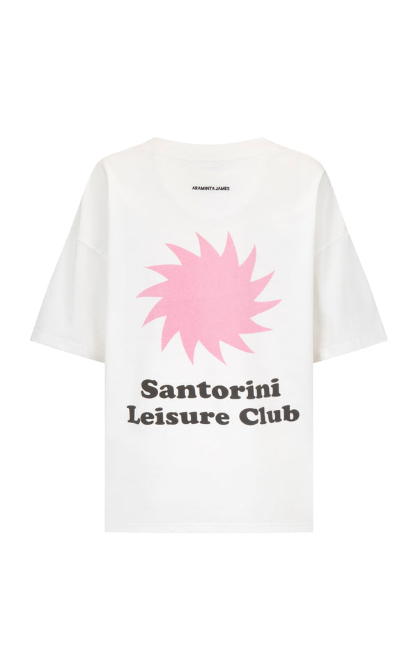 Santorini Oversized Tee Warm White