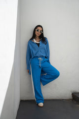 AJ Essential Trackpant French Blue