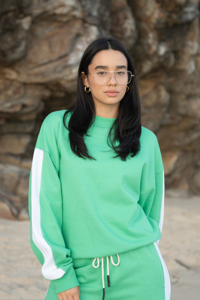 AJ Essential Sweatshirt Tropical Green