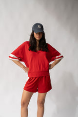 French Tennis Shirt Cherry