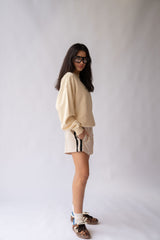 French Tennis Sweatshirt Blonde Wood