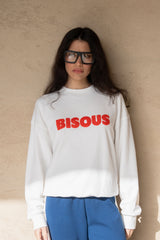 Bisous Sweatshirt Snow - new arrival