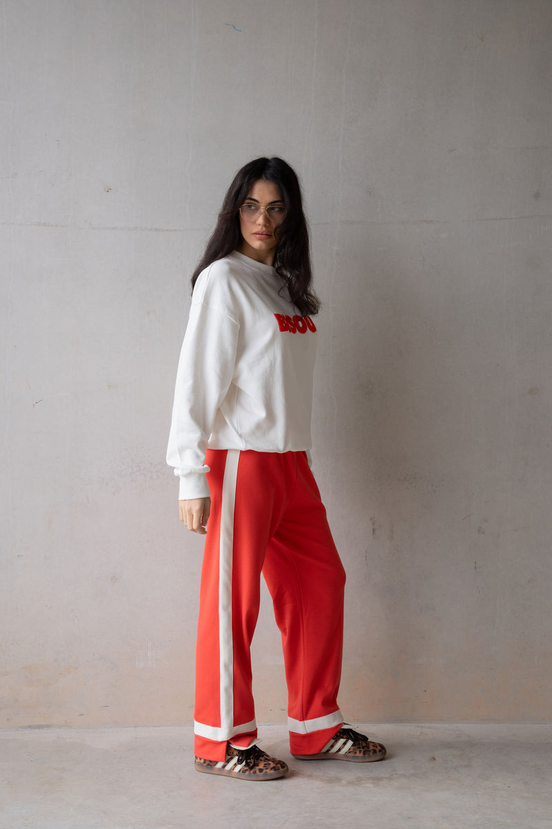 Maya Knit Pant Lobster Red