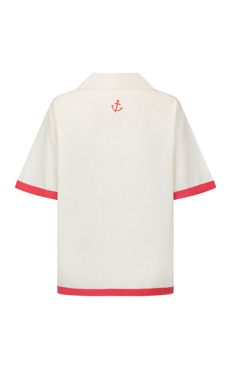 Del Mar Shirt Set Lobster Red