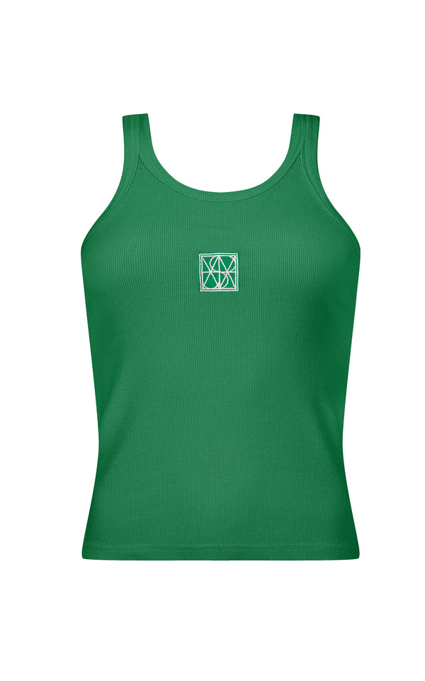 Monogram Tank Deep Green