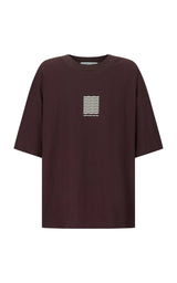 Waves Oversized Tee Chocolate