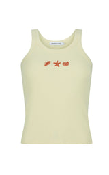 AJ Shell Tank Pastel Yellow
