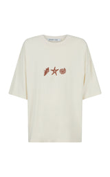 Shells Oversized Tee Natural