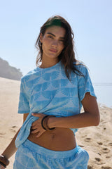Sunnyside Terry Tee Sky Blue