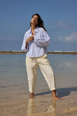 AJ Barrel Pant Coconut