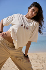 Shells Oversized Tee Natural