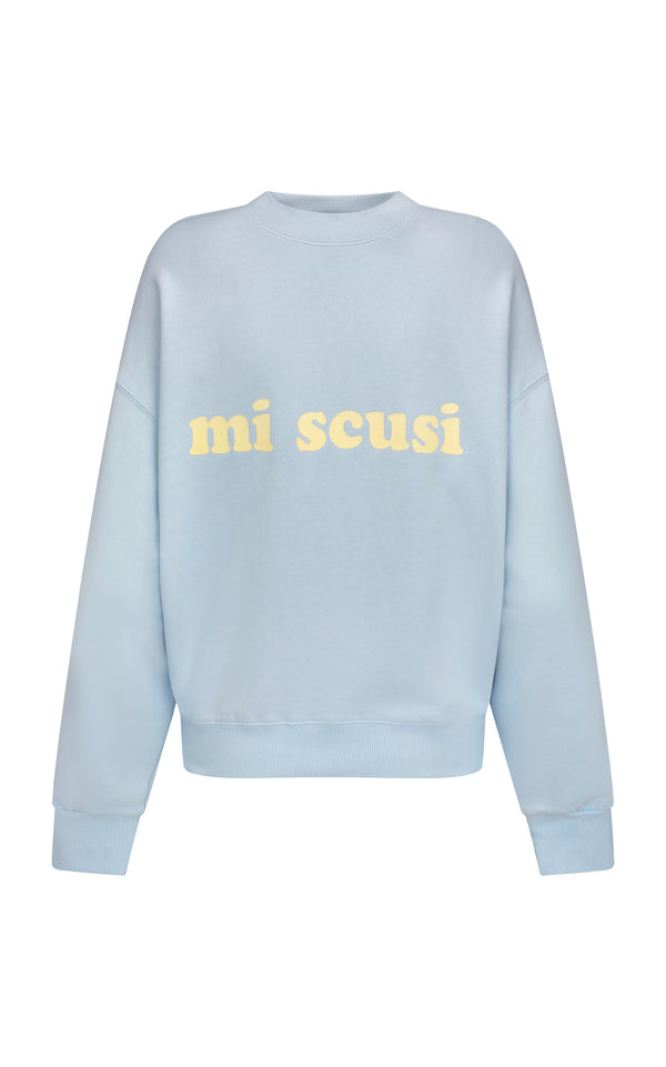 Mi Scusi Sweatshirt Washed Glacier