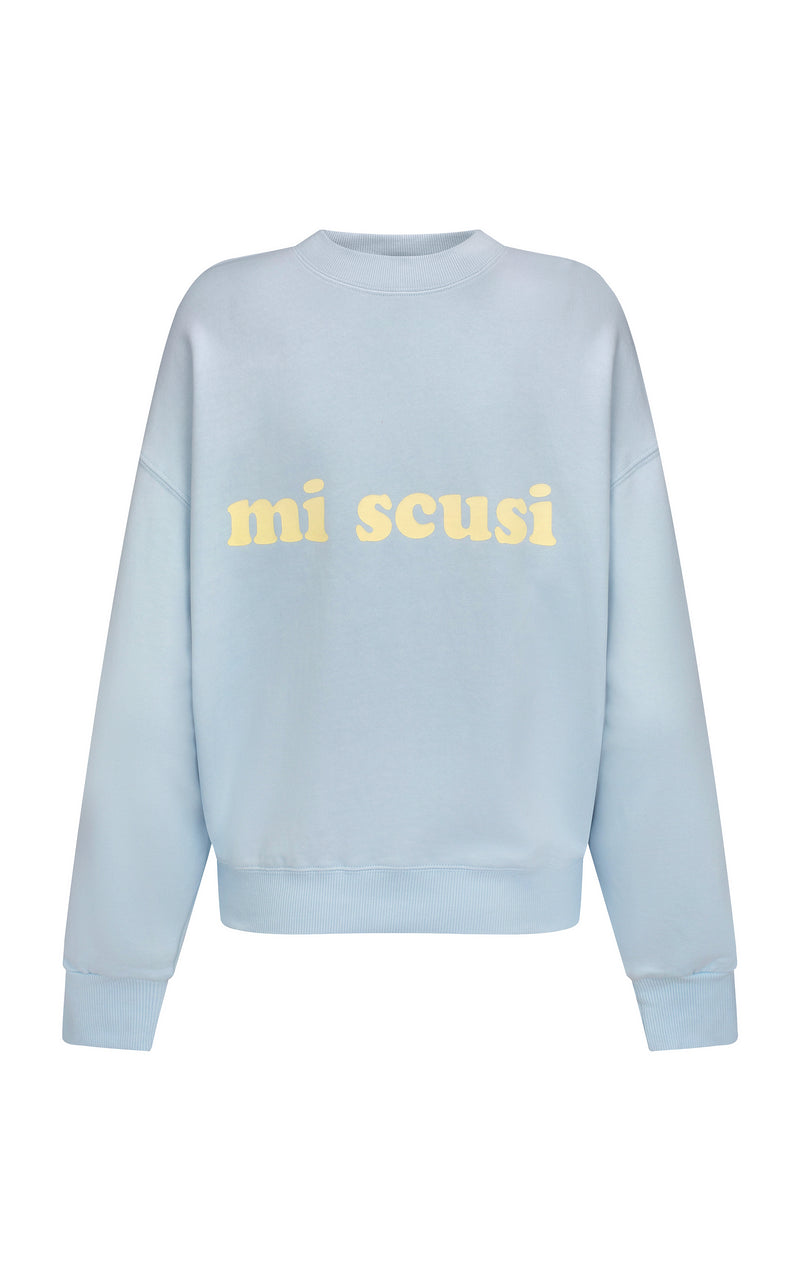 Mi Scusi Sweatshirt Washed Glacier