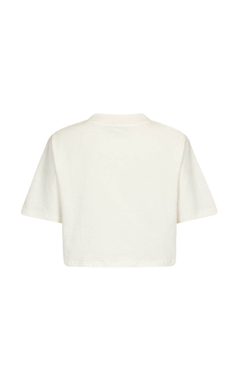 Cropped Tee Warm White