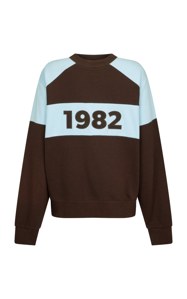 1982 Contrast Knit Sweater Espresso