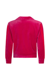 Mara Velour Sweater Pomegranate
