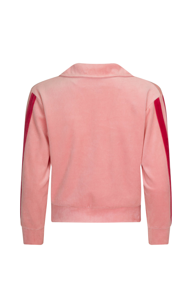 Mara Velour Sweater Blush
