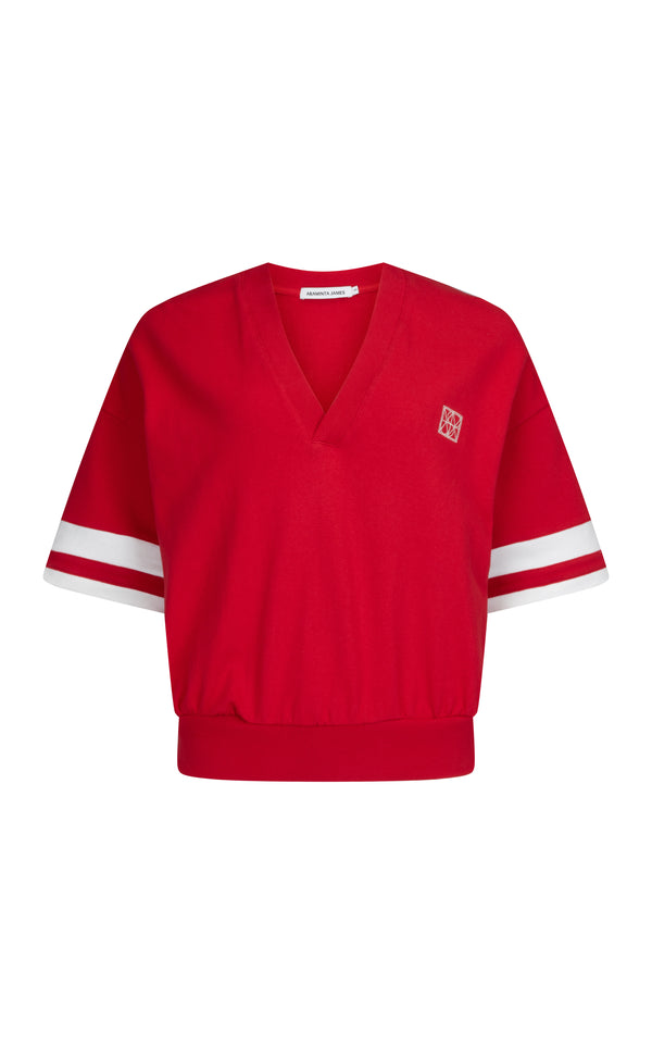 French Tennis Shirt Cherry