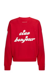 Ciao Bonjour Sweatshirt Cherry