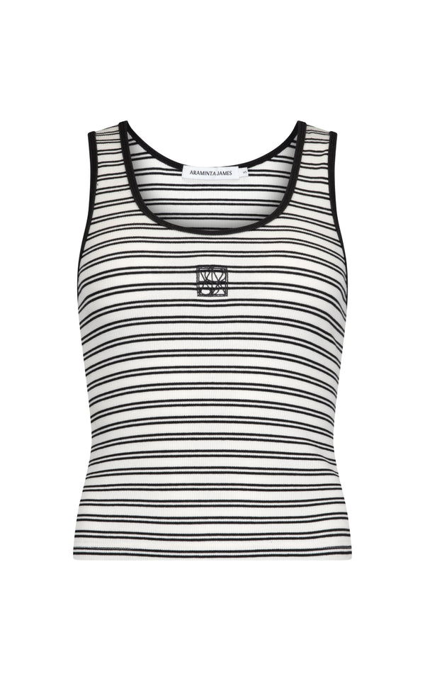 Mio Tank Noir Stripe