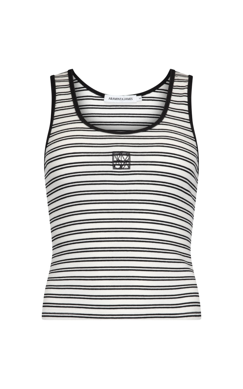 Mio Tank Noir Stripe