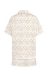 Waimea Cotton Shirt Set Vanilla