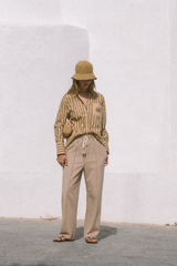 AJ Twill Pant Beige